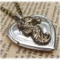 Steampunk Seahorse Locket Necklace Vintage Style Original Design