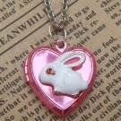 Steampunk rabbit Locket Necklace Vintage Style Original Design