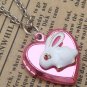 Steampunk rabbit Locket Necklace Vintage Style Original Design