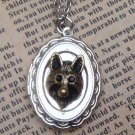 Steampunk Fox Locket Necklace Vintage Style Original Design