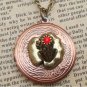 Steampunk Frog Locket Necklace Vintage Style Original Design