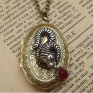 Steampunk Snake Locket Necklace Vintage Style Original Design