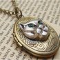 Steampunk Cougar Locket Necklace Vintage Style Original Design