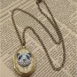 Steampunk Panda Locket Necklace Vintage Style Original Design