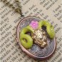 Steampunk Buffalo Locket Necklace Vintage Style Original Design