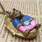 Steampunk Dog Locket Necklace Vintage Style Original Design