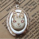 Steampunk Rabbit Locket Necklace Vintage Style Original Design