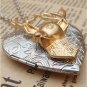 Steampunk Deer Locket Necklace Vintage Style Original Design