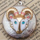 Steampunk Goat Locket Necklace Vintage Style Original Design