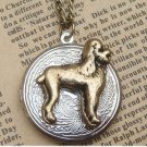 Steampunk Dog Locket Necklace Vintage Style Original Design