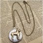 Steampunk Dog Locket Necklace Vintage Style Original Design