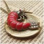 Steampunk Red Lobster Locket Necklace Vintage Style Original Design