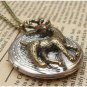 Steampunk Deer Locket Necklace Vintage Style Original Design