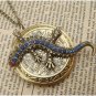 Steampunk Lizard Locket Necklace Vintage Style Original Design