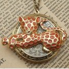 Steampunk CougarLocket Necklace Vintage Style Original Design