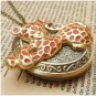 Steampunk CougarLocket Necklace Vintage Style Original Design
