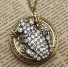Steampunk Frog Locket Necklace Vintage Style Original Design