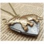Steampunk Elephant Locket Necklace Vintage Style Original Design