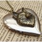 Steampunk Fox Locket Necklace Vintage Style Original Design