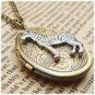Steampunk Zebra Locket Necklace Vintage Style Original Design