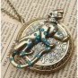 Steampunk Cougar Locket Necklace Vintage Style Original Design