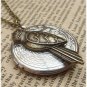 Steampunk Bird Locket Necklace Vintage Style Original Design