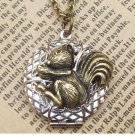 Steampunk Squirrel Locket Necklace Vintage Style Original Design