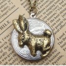 Steampunk Rabbit Locket Necklace Vintage Style Original Design