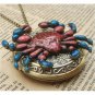 Steampunk Crab Locket Necklace Vintage Style Original Design