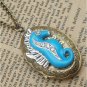 Steampunk Seahorse Locket Necklace Vintage Style Original Design