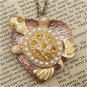 Steampunk Turtle Locket Necklace Vintage Style Original Design