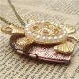 Steampunk Turtle Locket Necklace Vintage Style Original Design