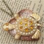 Steampunk Turtle Locket Necklace Vintage Style Original Design