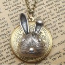 Steampunk Rabbit Locket Necklace Vintage Style Original Design