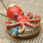 Steampunk Octopus Locket Necklace Vintage Style Original Design