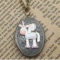 Steampunk Flying Horse Locket Necklace Vintage Style Original Design