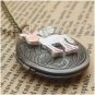 Steampunk Flying Horse Locket Necklace Vintage Style Original Design