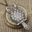 Steampunk Owl Locket Necklace Vintage Style Original Design