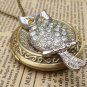 Steampunk Owl Locket Necklace Vintage Style Original Design