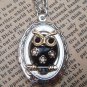 Steampunk Owl Locket Necklace Vintage Style Original Design