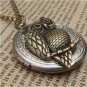 Steampunk Owl Locket Necklace Vintage Style Original Design