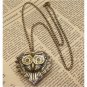 Steampunk Owl Locket Necklace Vintage Style Original Design