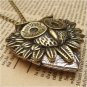 Steampunk Owl Locket Necklace Vintage Style Original Design