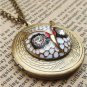 Steampunk Owl Locket Necklace Vintage Style Original Design
