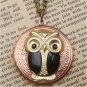 Steampunk Owl Locket Necklace Vintage Style Original Design