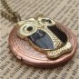 Steampunk Owl Locket Necklace Vintage Style Original Design