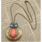 Steampunk Owl Locket Necklace Vintage Style Original Design