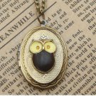Steampunk Owl Locket Necklace Vintage Style Original Design