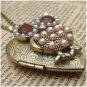 Steampunk Owl Locket Necklace Vintage Style Original Design