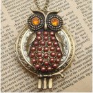 Steampunk Owl Locket Necklace Vintage Style Original Design
